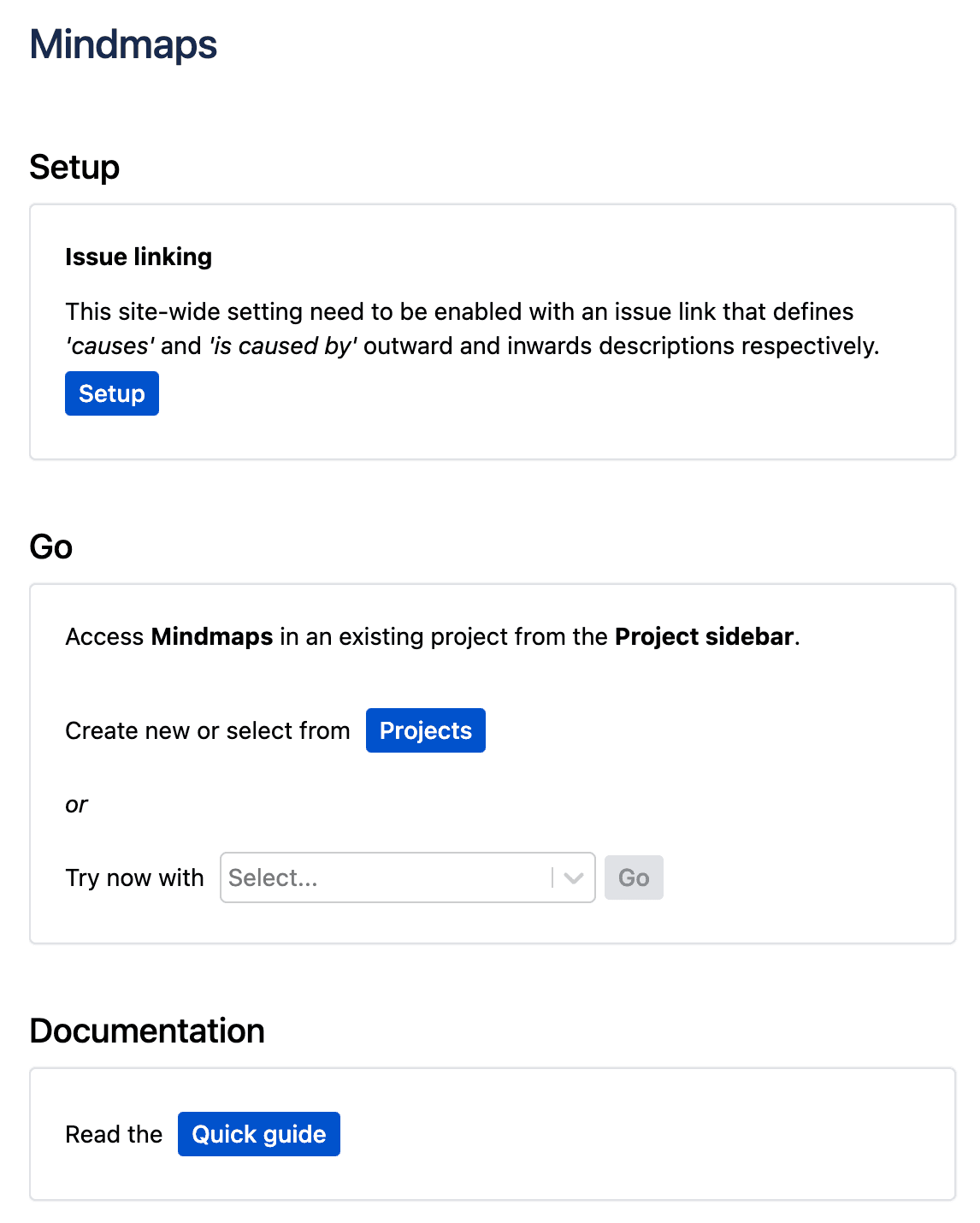 First Time Setup Guide for Mindmaps for Jira