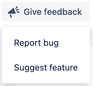 Action Give Feedback Button